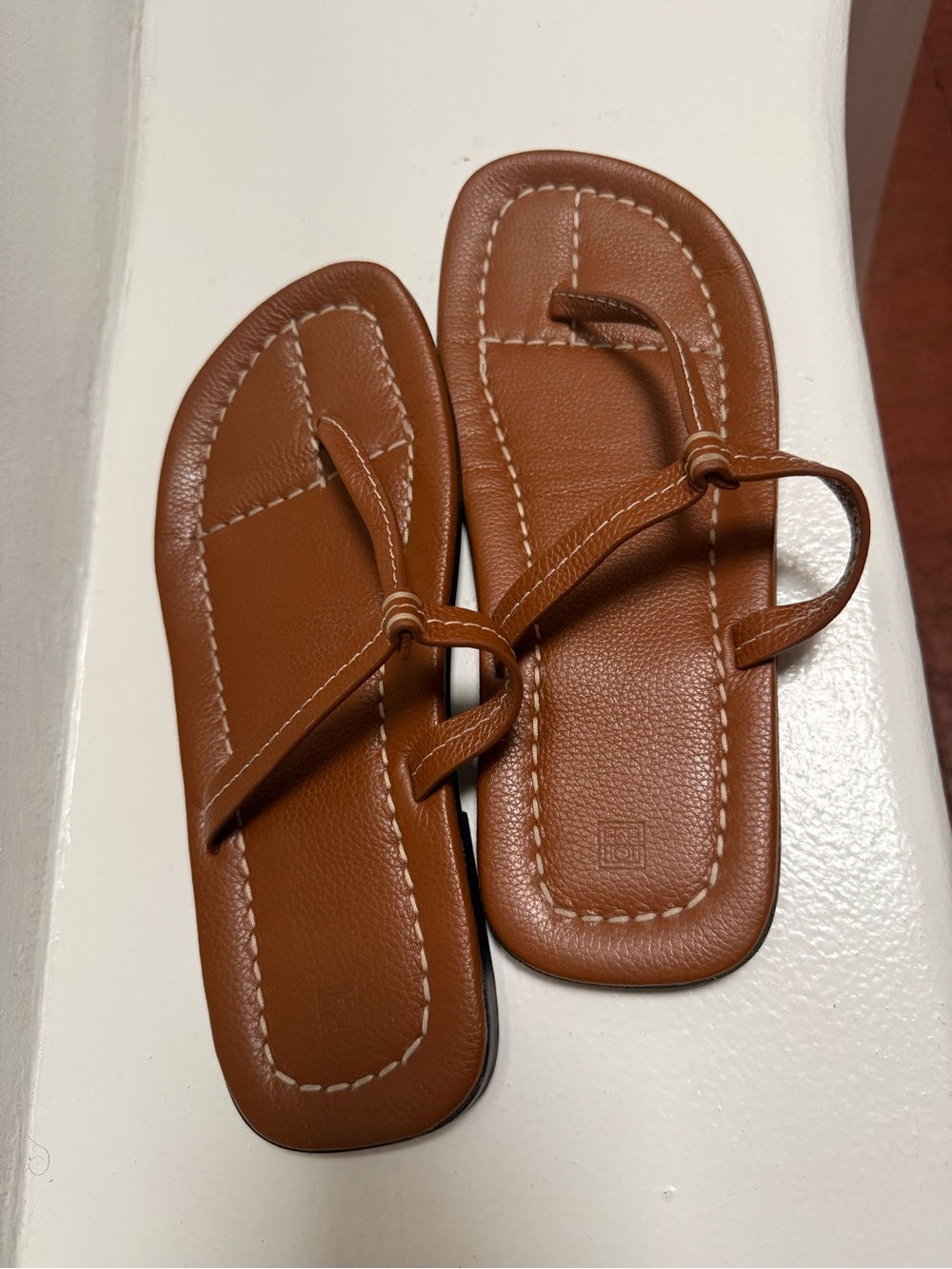 Toteme Leather Sandals View 3